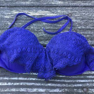 Victoria's Secret Women's Flounce Bikini Top  Size 36D